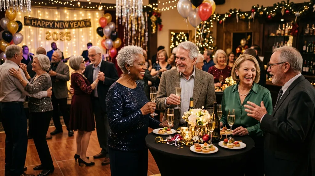 participez à notre réveillon pour célibataires seniors, une soirée festive pleine de rencontres, de musique et de bonne humeur. une occasion unique de célébrer ensemble et de partager un moment inoubliable.
